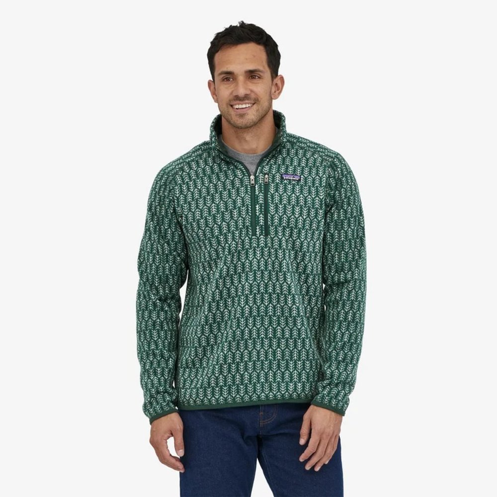 PATAGONIA Better Sweater 1/4 Zip Pine Knit Northern Green